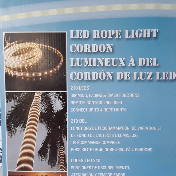 LED Rope Light With Remote Control Dimmer 18ft - Picture 2 of 13
